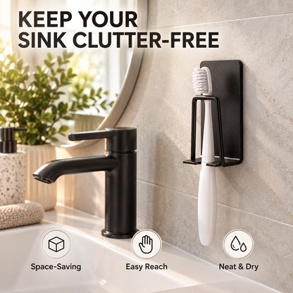 Wall-Mounted Toothbrush Holder