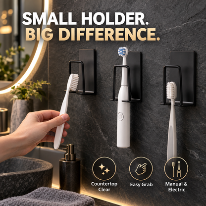 Wall-Mounted Toothbrush Holder