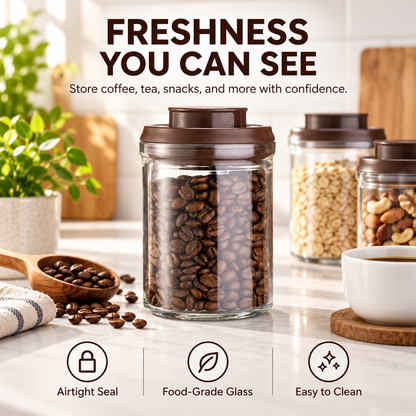 Glass Food Storage Jar