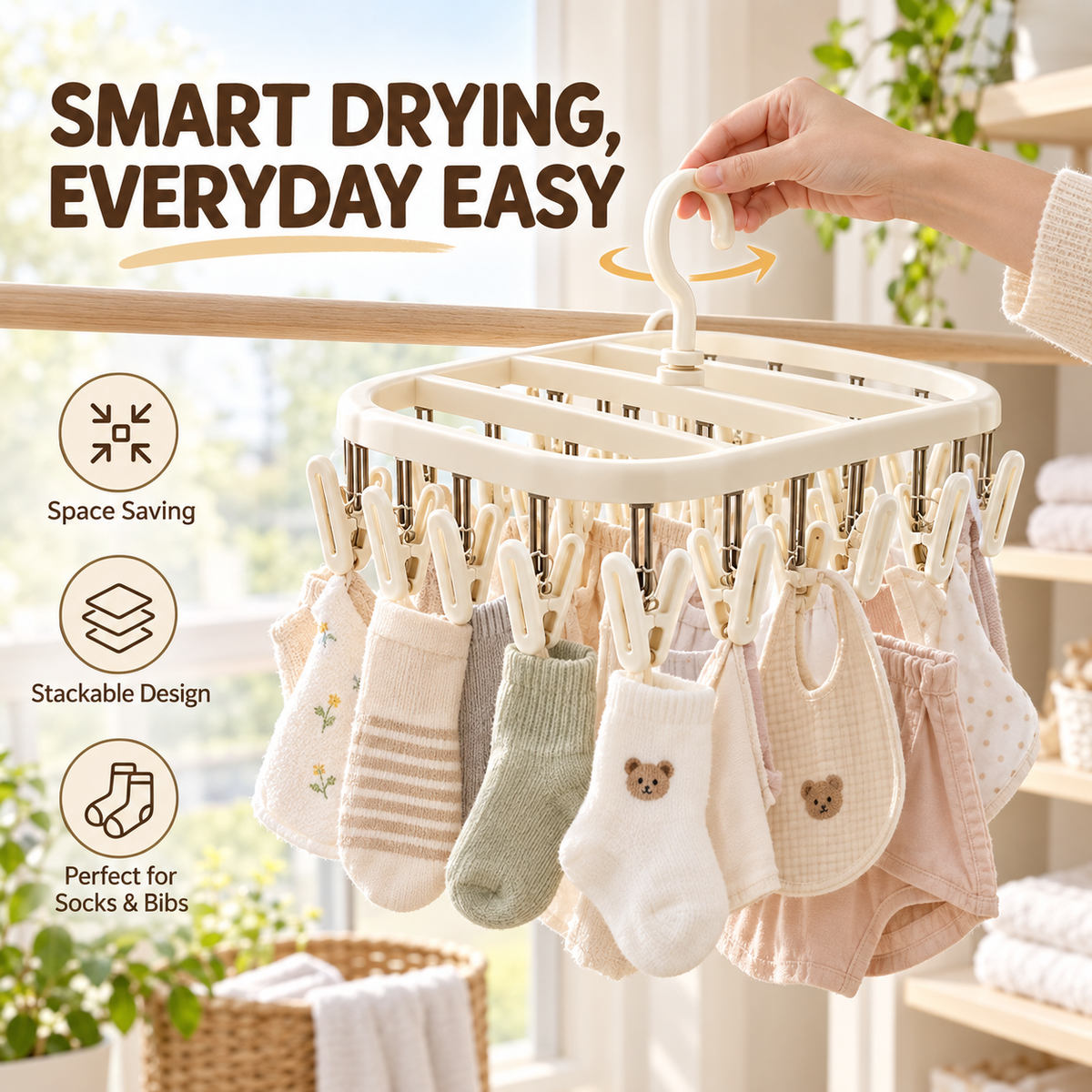 Stackable Clip Drying Rack